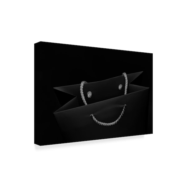 Wendy 'Smile Black Bag' Canvas Art,30x47
